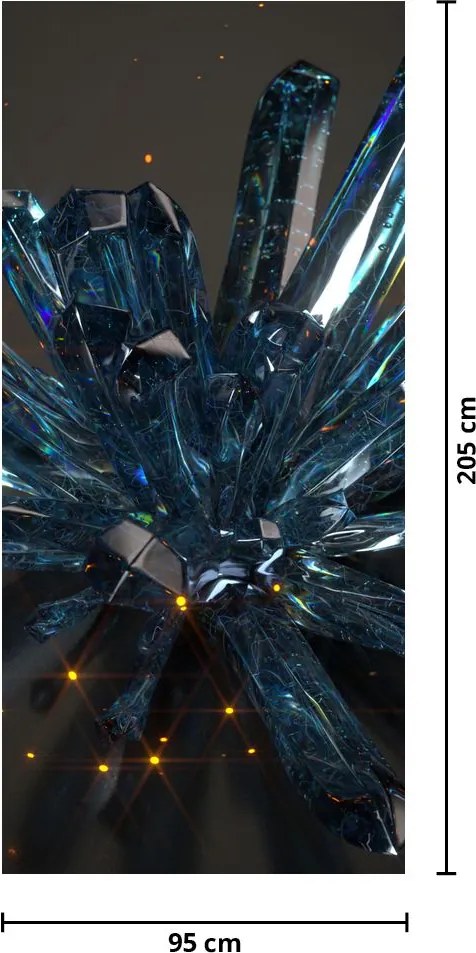 Fototapet pentru ușă - Cristal (95x205cm)