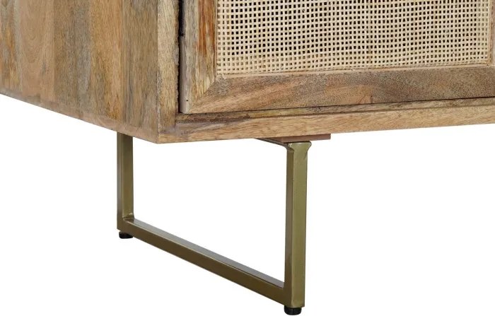 Bufet natur , din lemn de mango si rattan