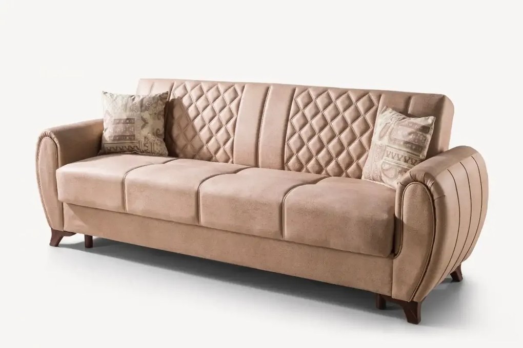 Set canapea 3 locuri extensibila +1 fotoliu Asia Homs