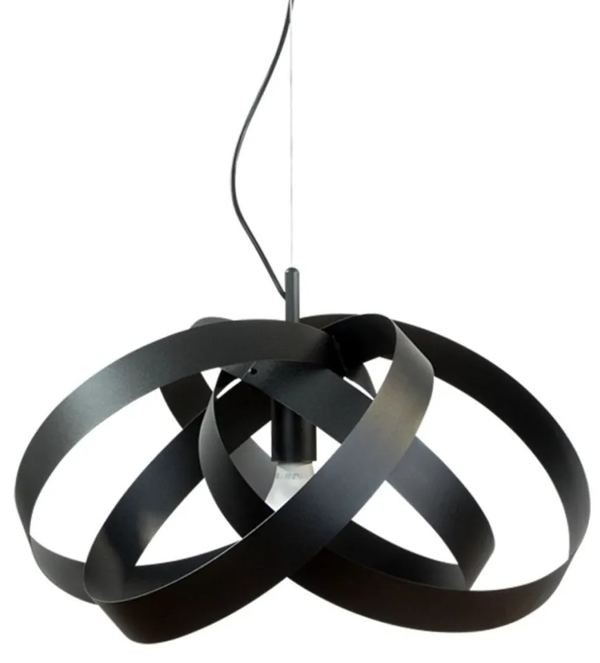 Lustra design modern Flores negru 50cm