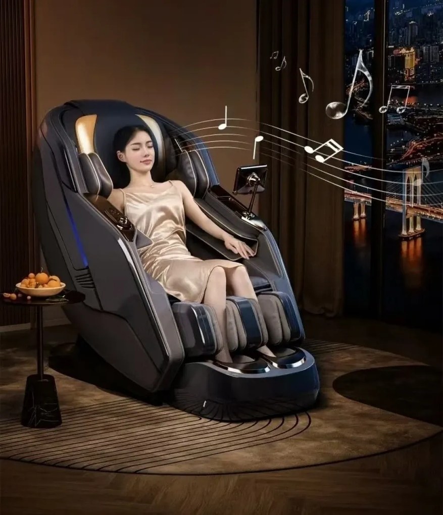 RESIGILAT- SEVERNIUS Fotoliu de masaj 3D – Spa-ul tău personal, direct acasă! - Scanare automata, AI Voice,încărcare wireless telefon, Incalzire, Zero Gravity, difuzoare Bluetooth, controler rapid