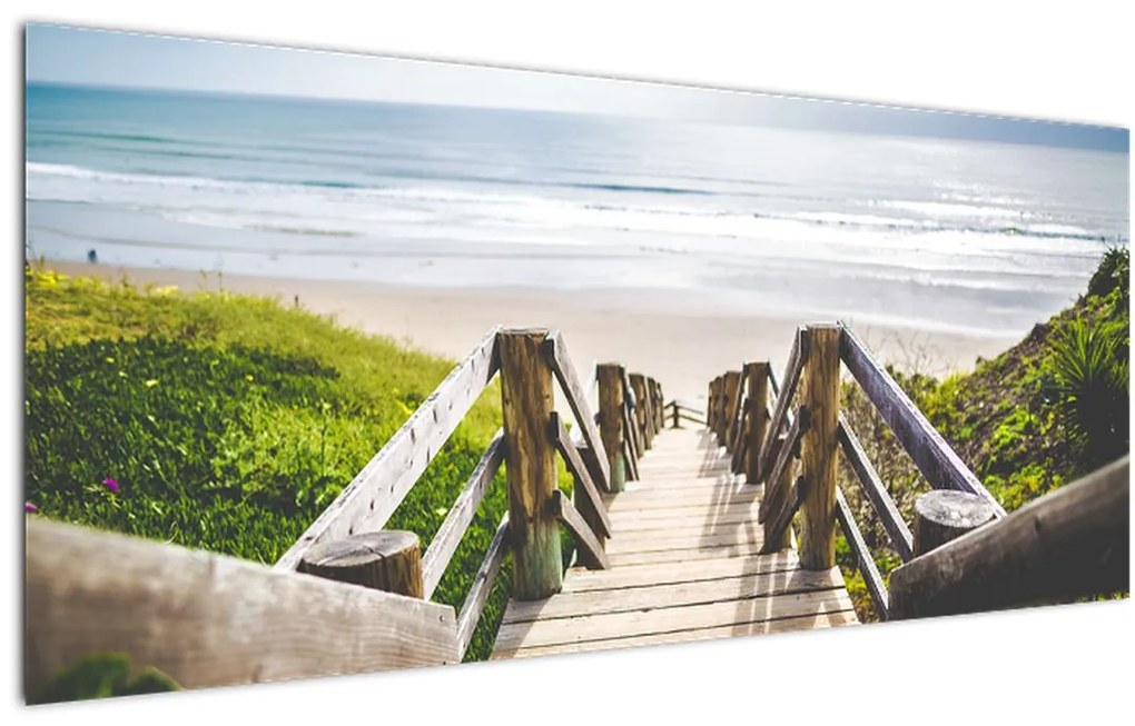 Tablou - Intare pe plaja (120x50 cm)