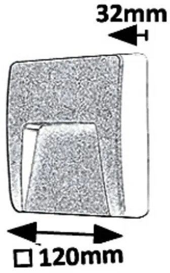 Aplică LED de exterior Rabalux 8894 TRENTO LED/3W/230V IP65