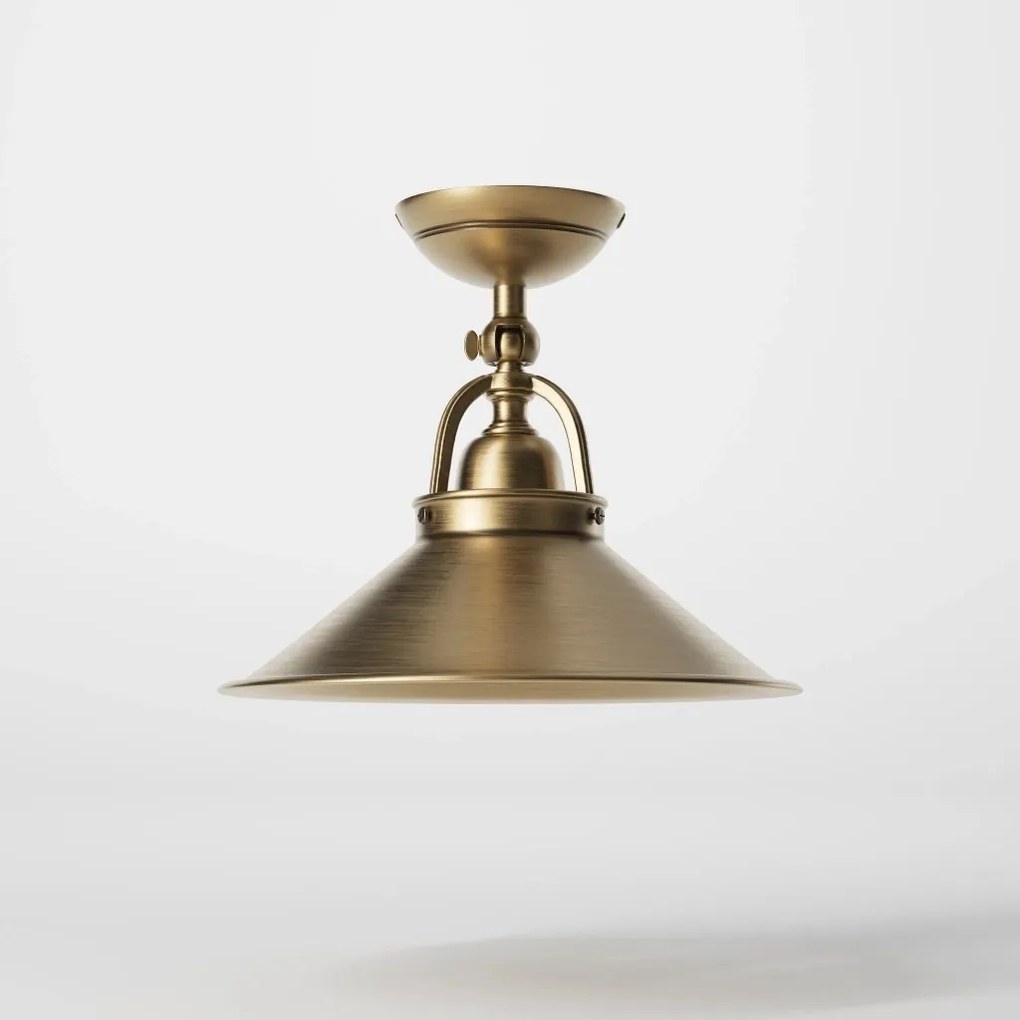 Plafoniera stil industrial din alama personalizabila Alice 25cm