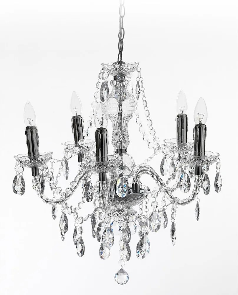 Candelabru stil clasic cu 5 brate JEWEL transparent 1585 FTP