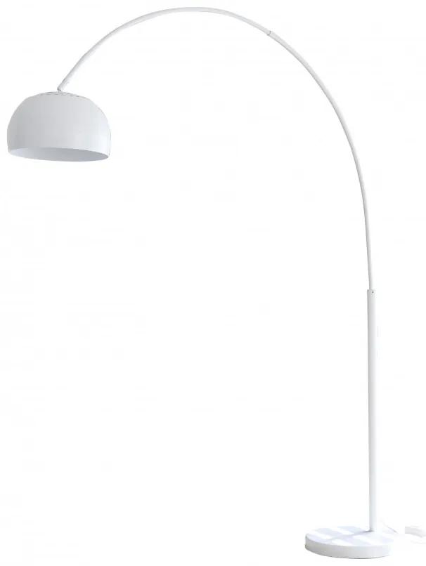 Lampadar din metal/marmura/plastic THIS &amp; THAT 205 cm alb, un bec