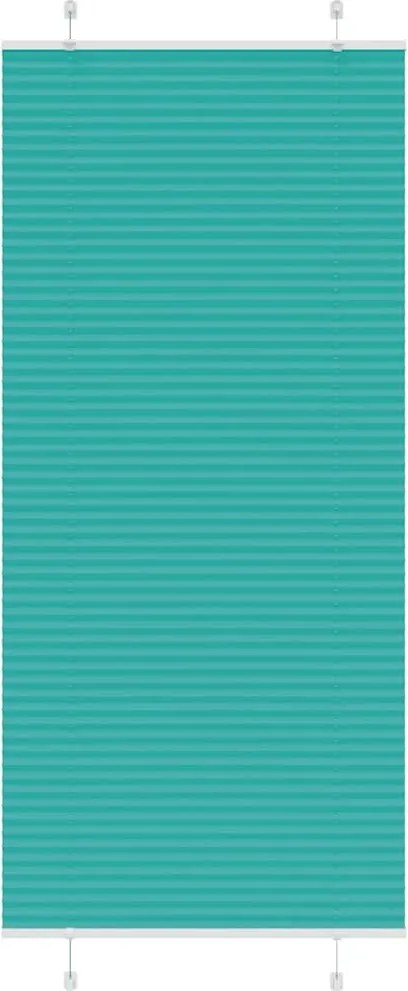 vidaXL Jaluzea plisată verde petrol 100x200 cm Lățime țesătură 99,4 cm