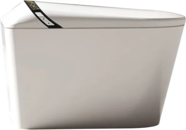 Smart WC 603 – Vas de Toaletă Inteligent cu Funcție Bideu Integrată, Deschidere Automată, Spălare Automată, Uscare cu Aer Cald, Dezinfectare UV, Încălzire Colac, Telecomandă, Ecran LED, Ceramica, Alb