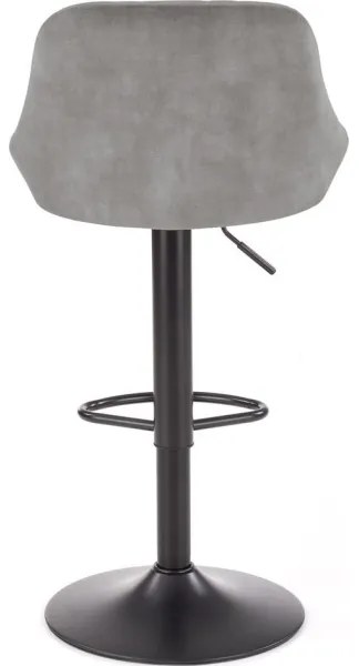 Scaun de bar 106x47 cm gri/negru