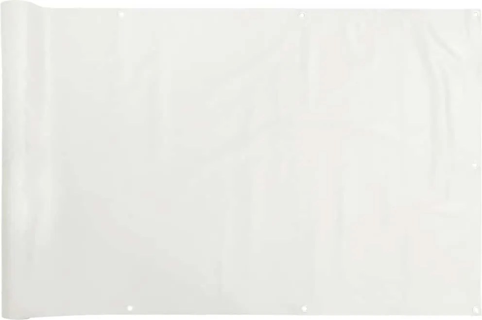 vidaXL Paravan de balcon, alb, 700x120 cm, PVC