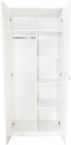 Dulap Soft 2 usi cu despartitor alb