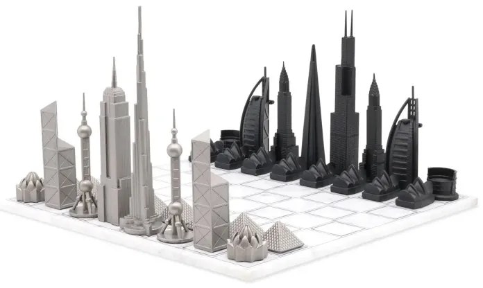 Joc de sah Skyline World Premium Marble