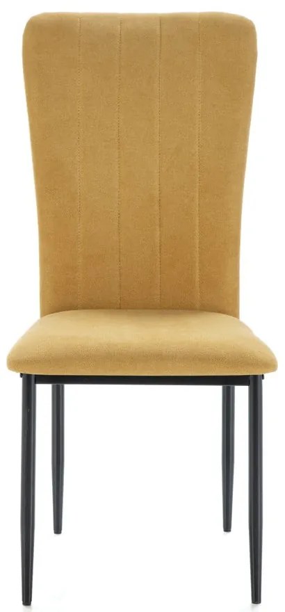 Scaune de dining galben-muștar 4 buc. Holly – Marckeric