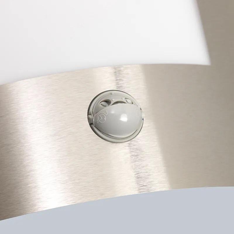 Lampa de perete exterioara moderna din otel cu senzor de miscare IP44 - Emmerald 1