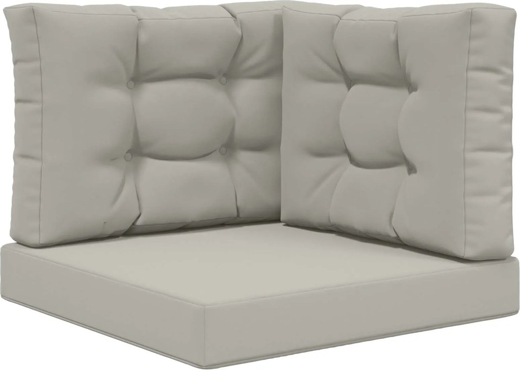 vidaXL Perna pentru canapea de exterior 3 pcs Gri Poliester