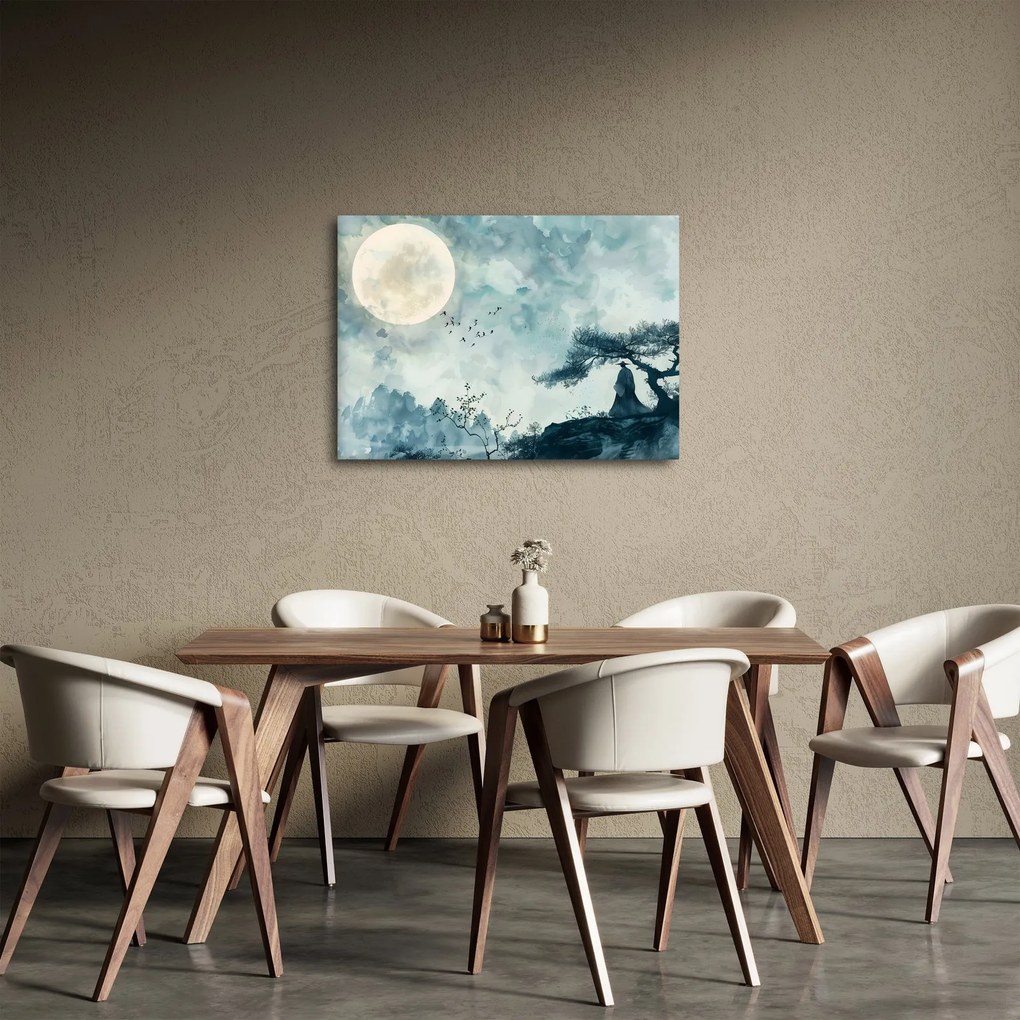 Tablou - Pictură cu lună plină (70x50 cm)