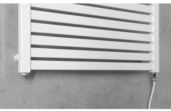 Radiator portprosop electric pentru baie Aqualine TONDI-E 400W/230V 97 cm alb
