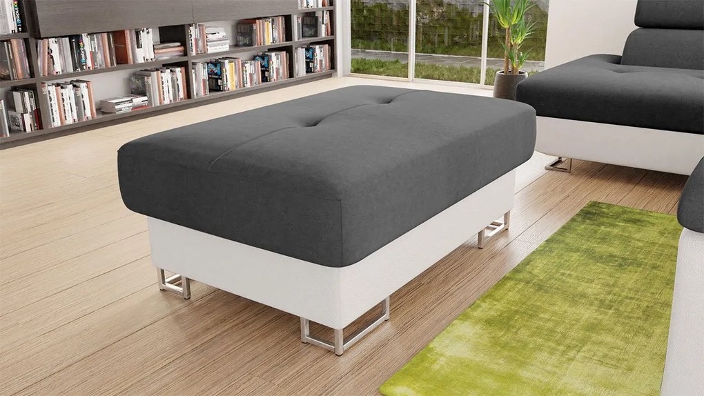 Taburete Alphard (ekoskóra Soft 017 (biała) + Uttario Velvet 2971). 1060467