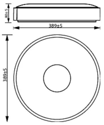 Plafonieră LED dimabilă COINER LED/24W/230V 4000K alb