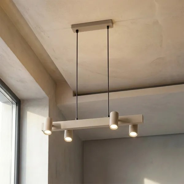 Brilagi - Lustra LED RGBW dimabilă pe cablu SELE 4xGU10/6,5W/230V bej