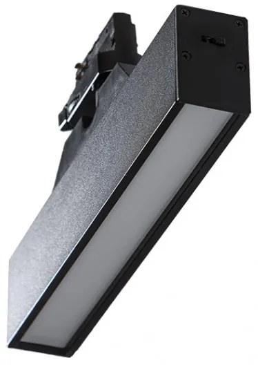 Spot LED directionabil pe sina LINNEA 29 TRACK 3Line CCT 12W negru