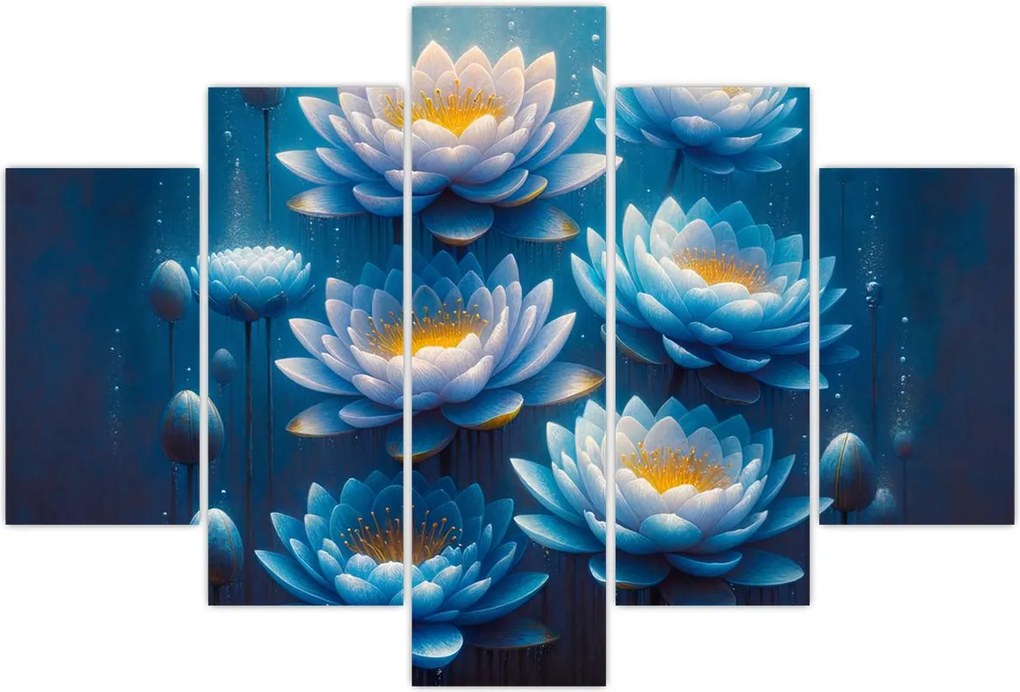 Tablou - Nuferi sub apă (150x105 cm)