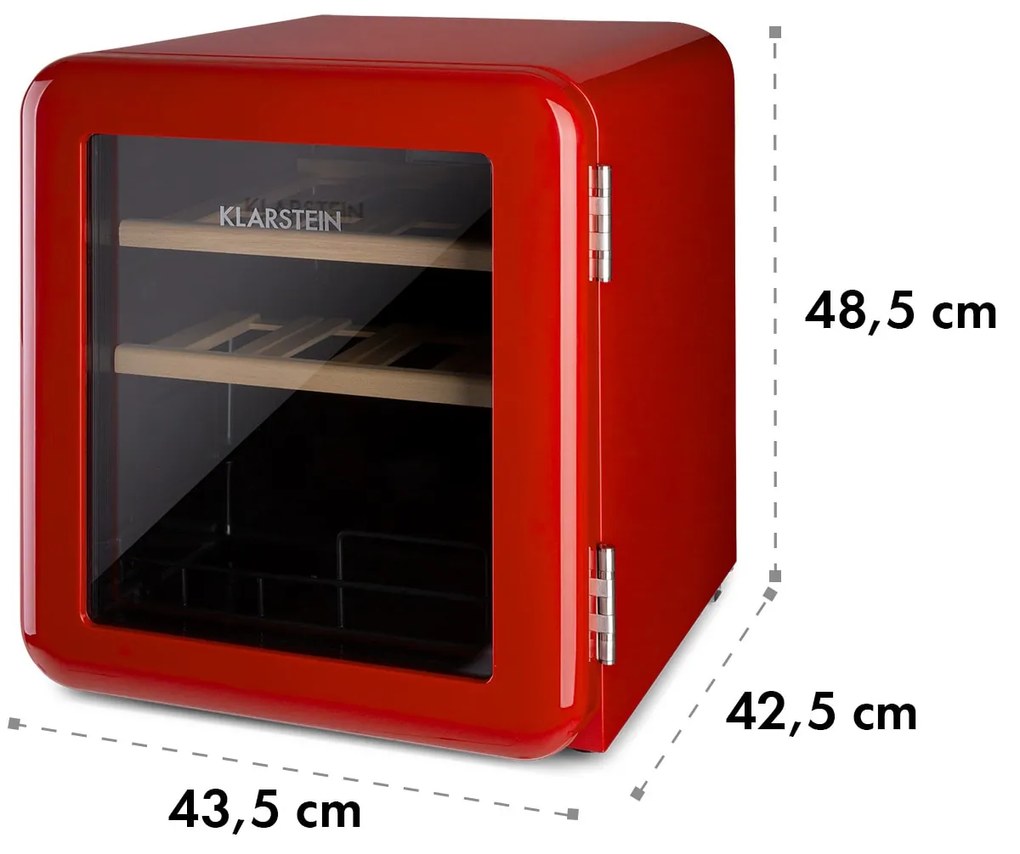 Vinetage 12, frigider pentru băuturi, frigider, 46 litri, 4-22°C, retro-design