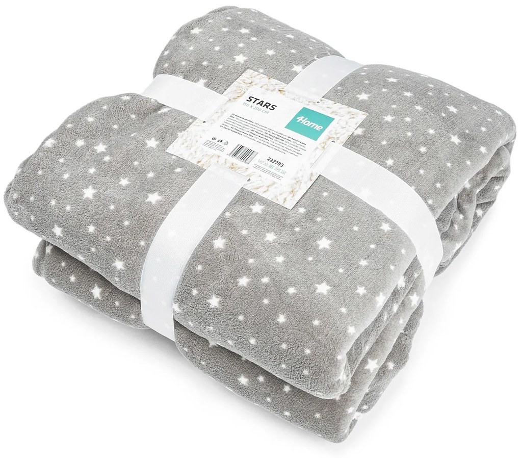 Pătură din imitație de blăniță 4Home Stars, 150 x 200 cm