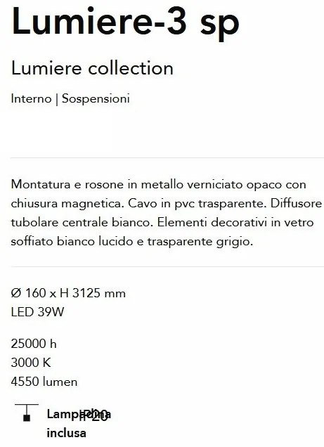 Lustra/Pendul LED design modern Lumiere-3 sp