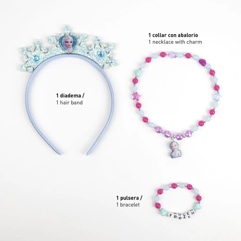 Disney Regatul de gheață Royal Blue set de bijuterii și bentiță