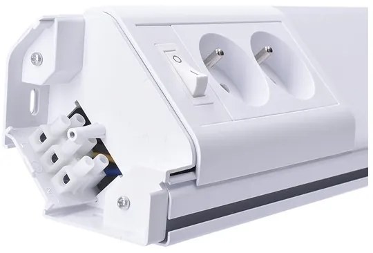 Corp de iluminat LED pentru mobilier cu prize LED/10W/230V Solight WO213