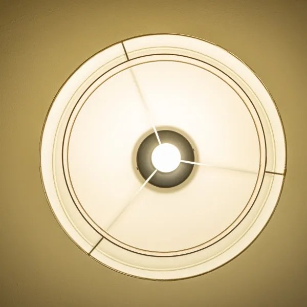 Brilagi - Plafonieră aplicată LED CERIA, 1xE27/40W/230V, Ø 50 cm, alb/bej