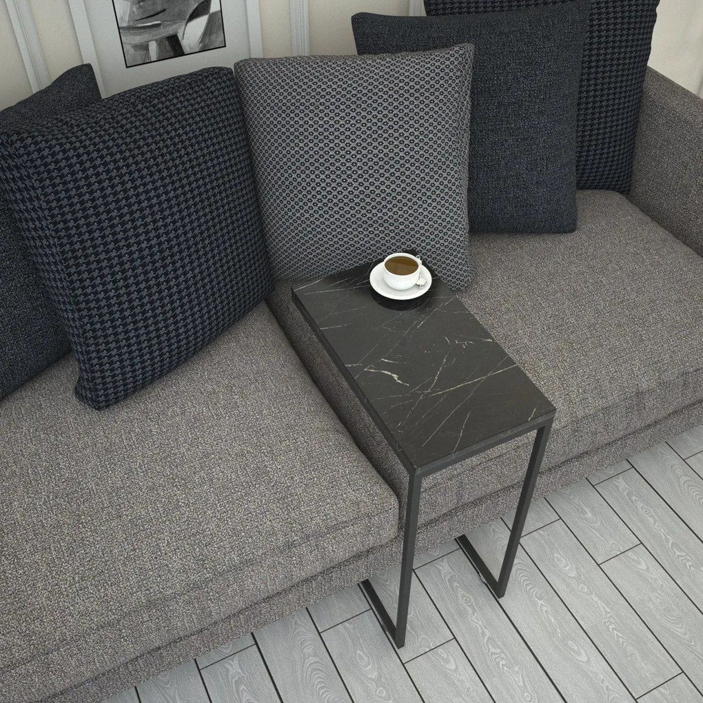 Masă pliantă Callen Black Marble