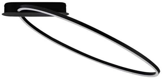 Lustra LED aplicata design modern minimalist KIKLOS negru