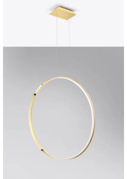 Lustră LED pe cablu RIO LED/50W/230V CRI90 3000K d. 78 cm auriu Thoro TH.248