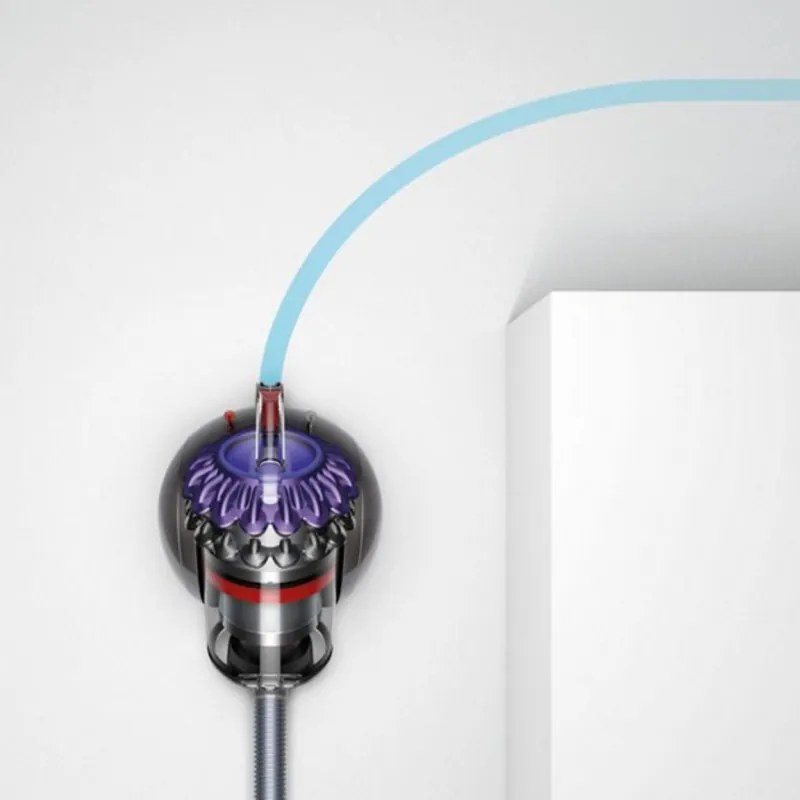 Aspirator fara sac Dyson Big Ball Parquet 2 228566-01, 600 W, 165 AW, 1,5 l, Tehnologie Radial Root Cyclone in 2 trepte, Recuperare automata in pozitie verticala, Nichel/Violet