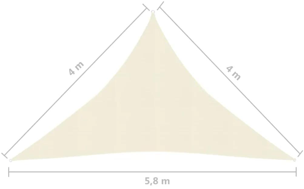 Panza parasolar, crem, 4x4x5,8 m, HDPE, 160 g m   Crem, 4 x 4 x 5.8 m