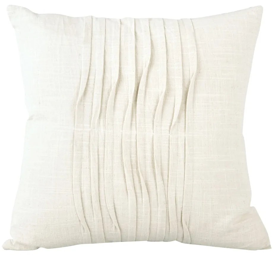 Pernă decorativă din bumbac PT LIVING Wave, 45 x 45 cm, alb