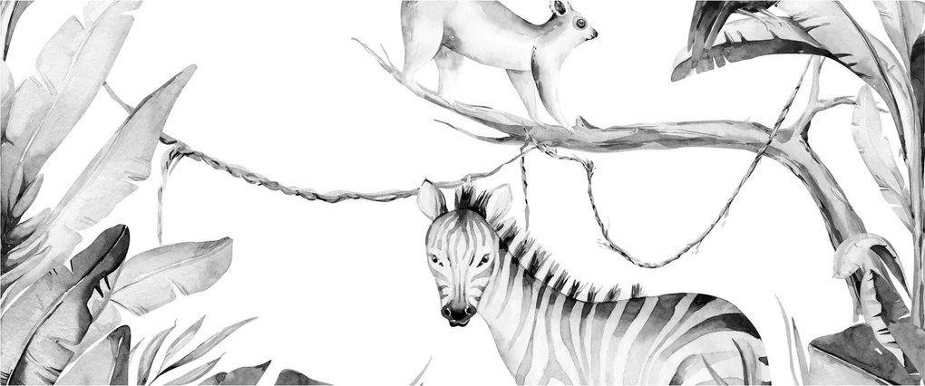 Tablou - Acuarelă Jungla (120x50 cm)