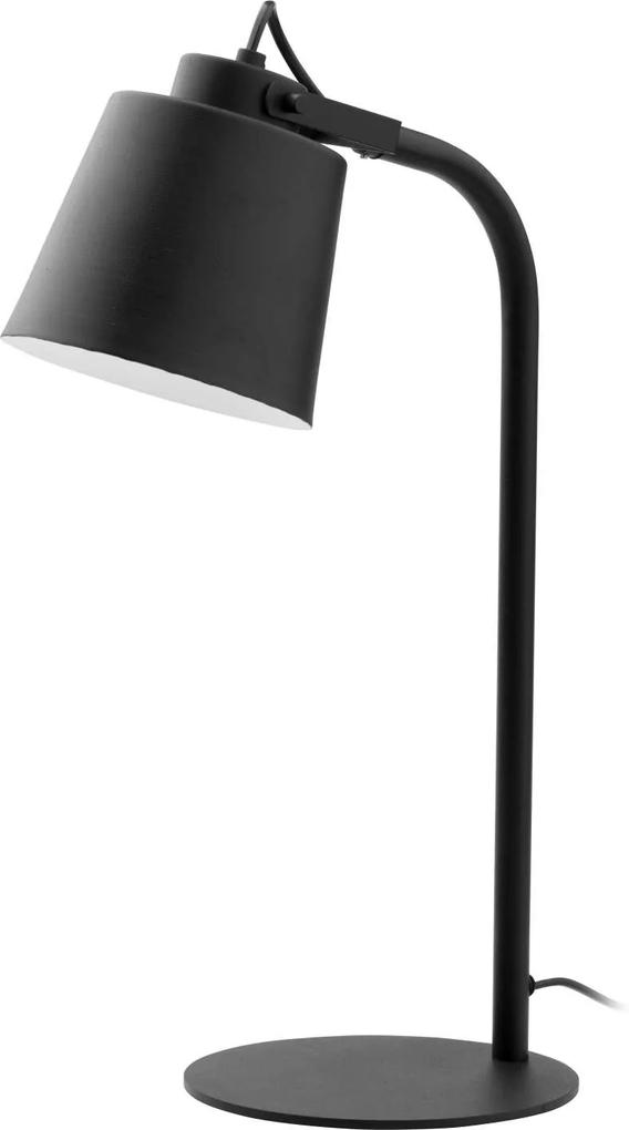 Lampă de birou Veronique, 49x17x28 cm, metal, alb/ negru