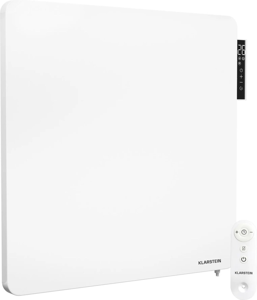 Klarstein Wonderbeam 450 Hibrid Încălzitor cu infraroșu 60 x 60 cm 450 W, cronometru săptămânal, telecomandă.