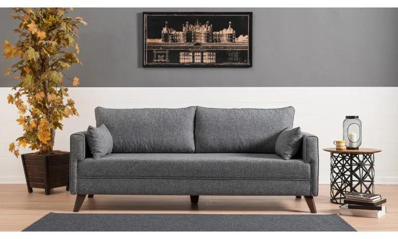 Canapea 3 Locuri Bella Sofa Bed - Grey 208 X 85 X 81