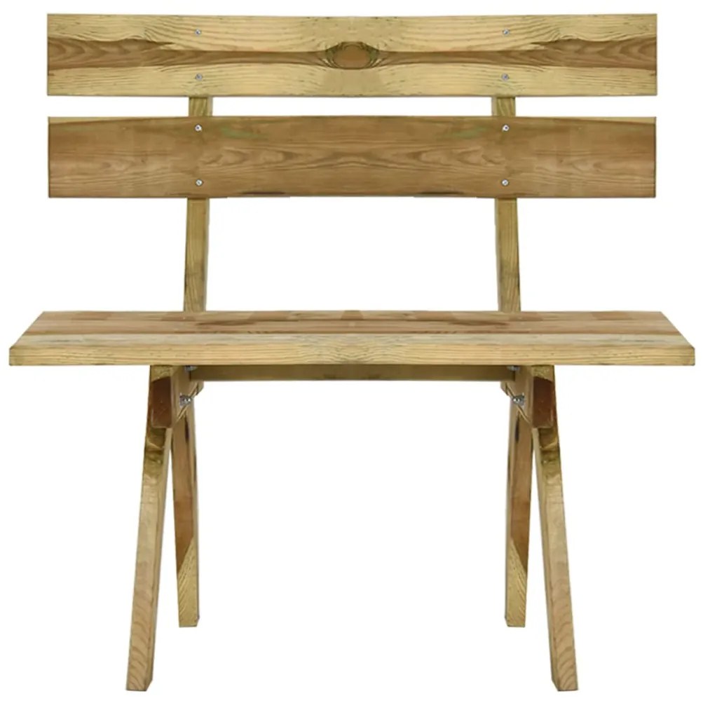 318400 vidaXL Bancă de grădină, 110 cm, lemn de pin tratat