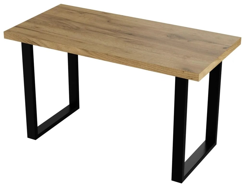 Masă de sufragerie Ivony 135 (craft auriu). 1092038