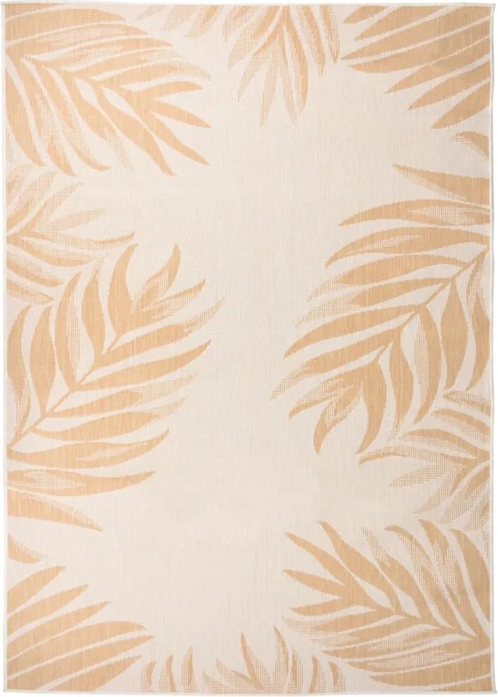 vidaXL Covor de exterior, model frunze, 140x200 cm, țesătură plată
