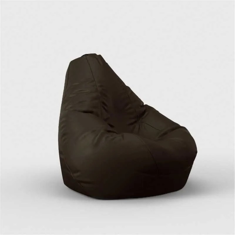 Fotoliu Nirvana Hobbit Pufrelax, Material Piele ecologica - Chocolate