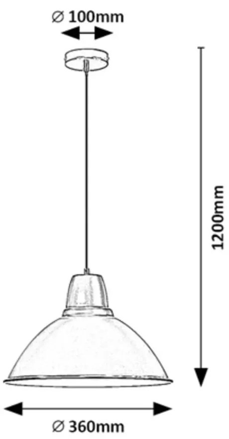 Lustra, Pendul design industrial Wilbour alb