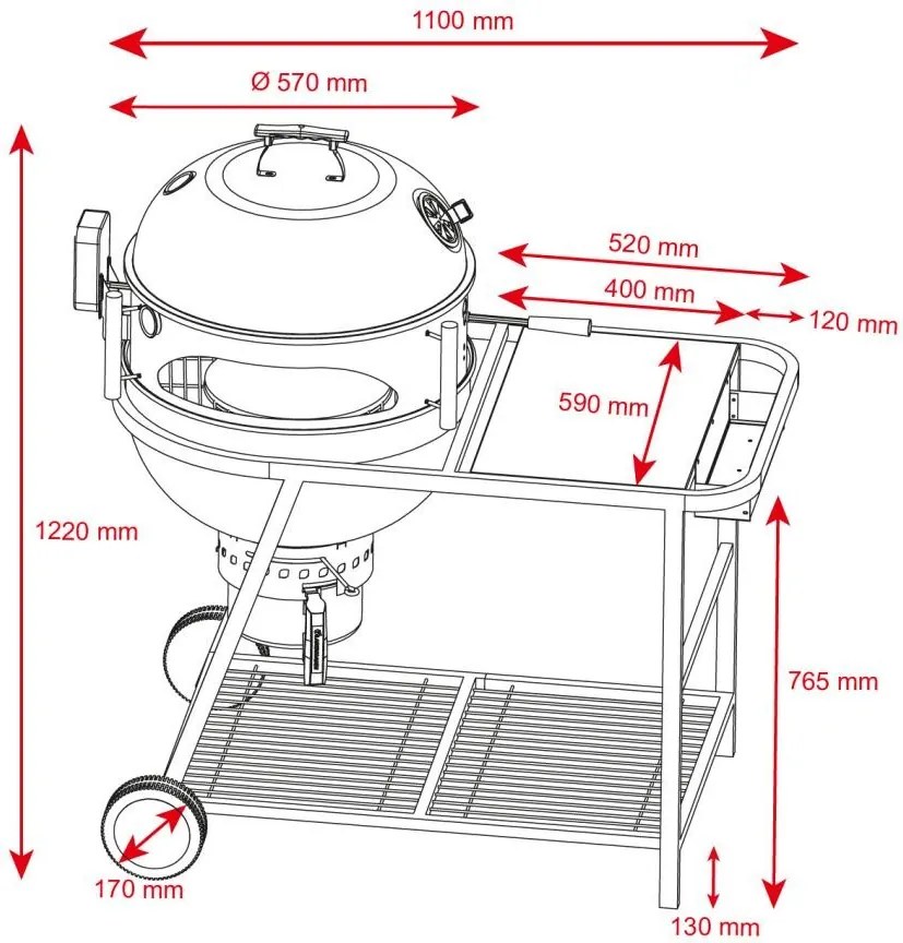 Grătar multifuncțional + rotisor electric + cuptor pentru pizza VENEZIA