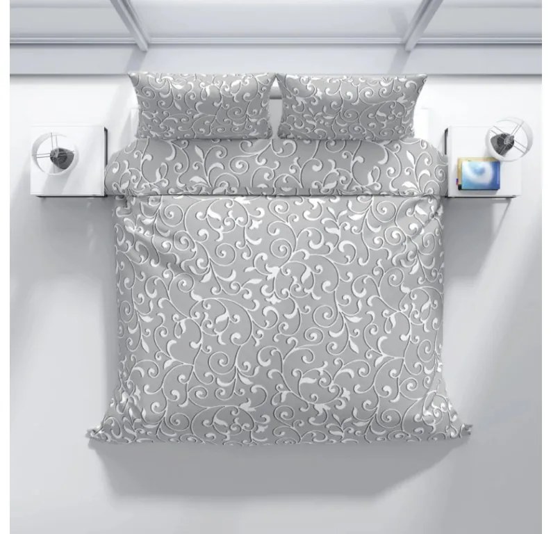 Lenjerie de pat din bumbac GREY ORIENT gri Dimensiune lenjerie de pat: 70 x 90 cm | 140 x 200 cm