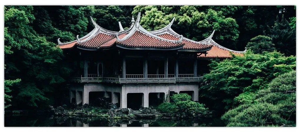 Tablou cu grădina japoneză națională (120x50 cm)